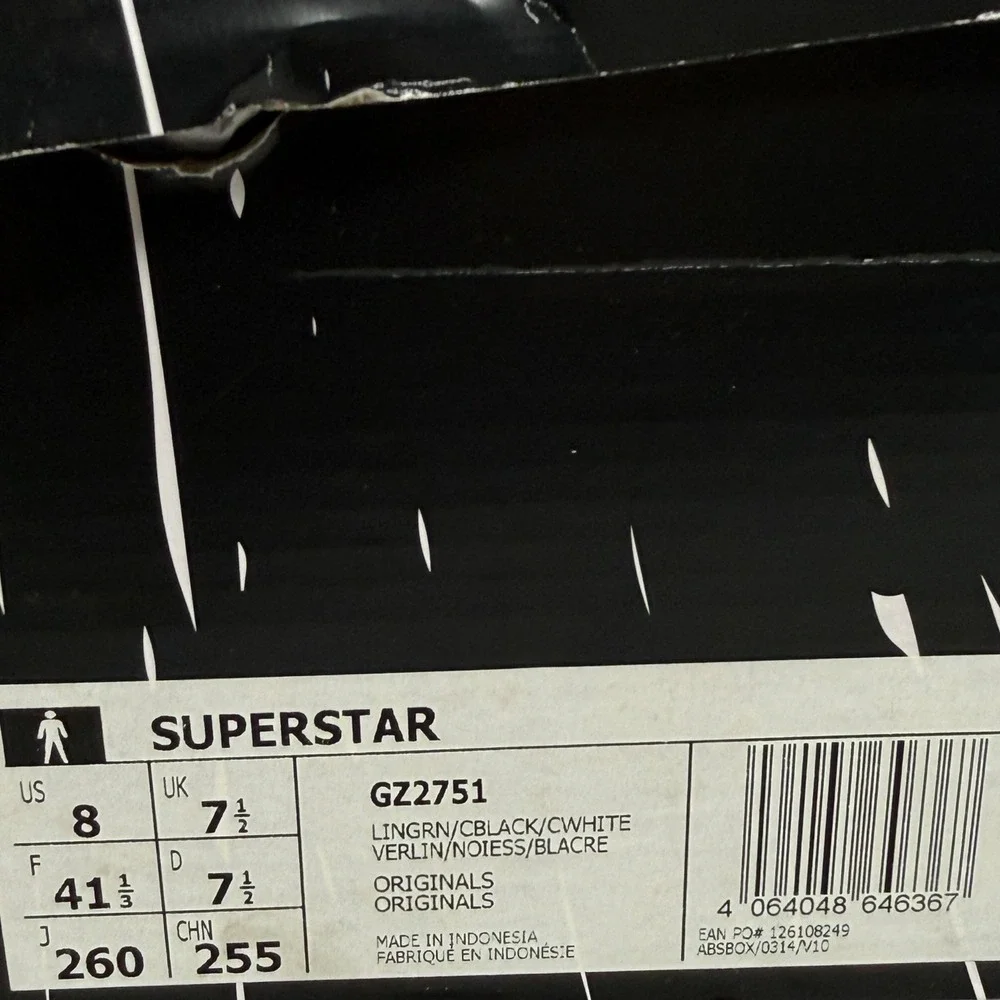 Adidas Superstar Star Wars The Child Grogu Green Mens Size 8 EUR 41.5 Baby Yoda‎